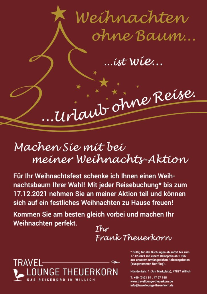 Weihnachtsaktion Travellounge